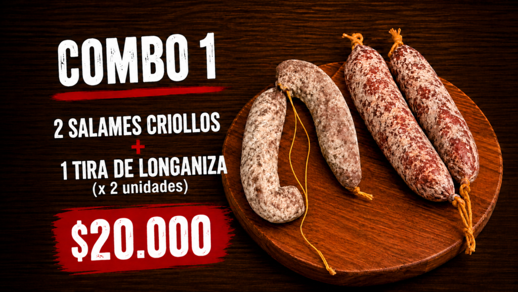 Combo 1: salames y longanizas